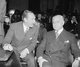 USA: Dean Gooderham Acheson (1893-1971, US Secretary of State 1949-1953). Acheson with Professor Felix Frankfurter, Senate Judiciary Subcommittee, 1 December, 1939